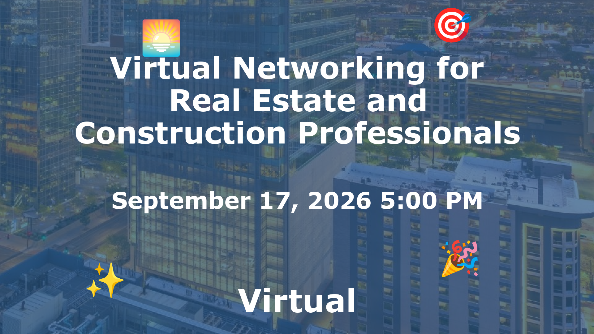 Virtual Networking for Real Estate and Construction Professionals event image